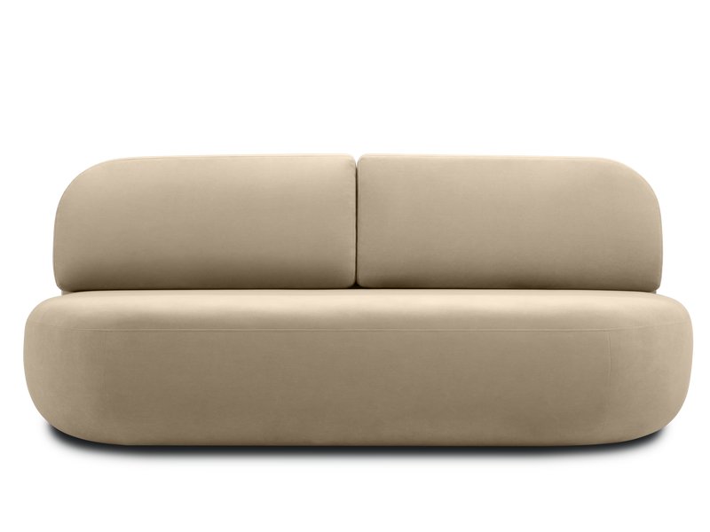 Диван прямой Мелоу Велюр Бежевый