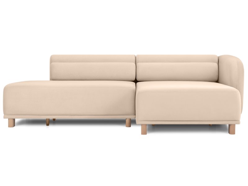 Диван угловой Вайвел Велюр Бежевый