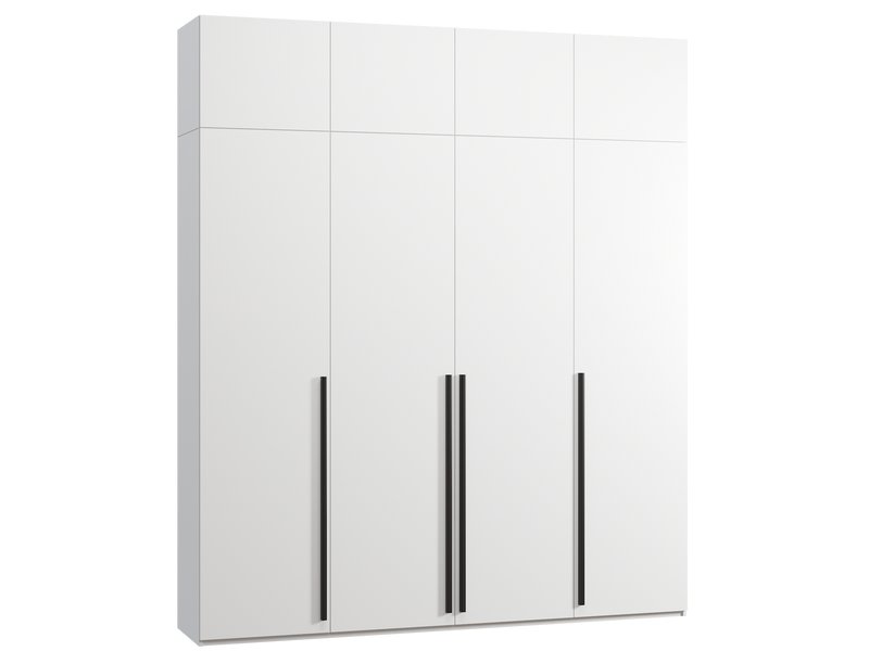 Распашной шкаф Кимбол 4.1-240x280 Белый