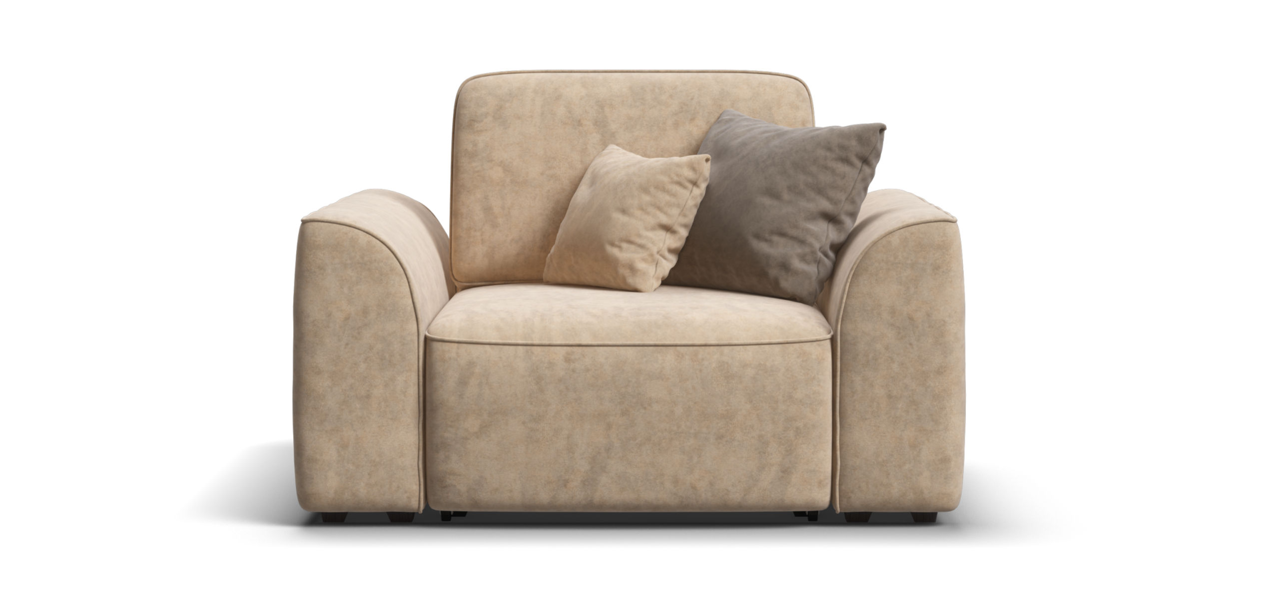 Кресло Кинг Модуль Велюр Роял шампань