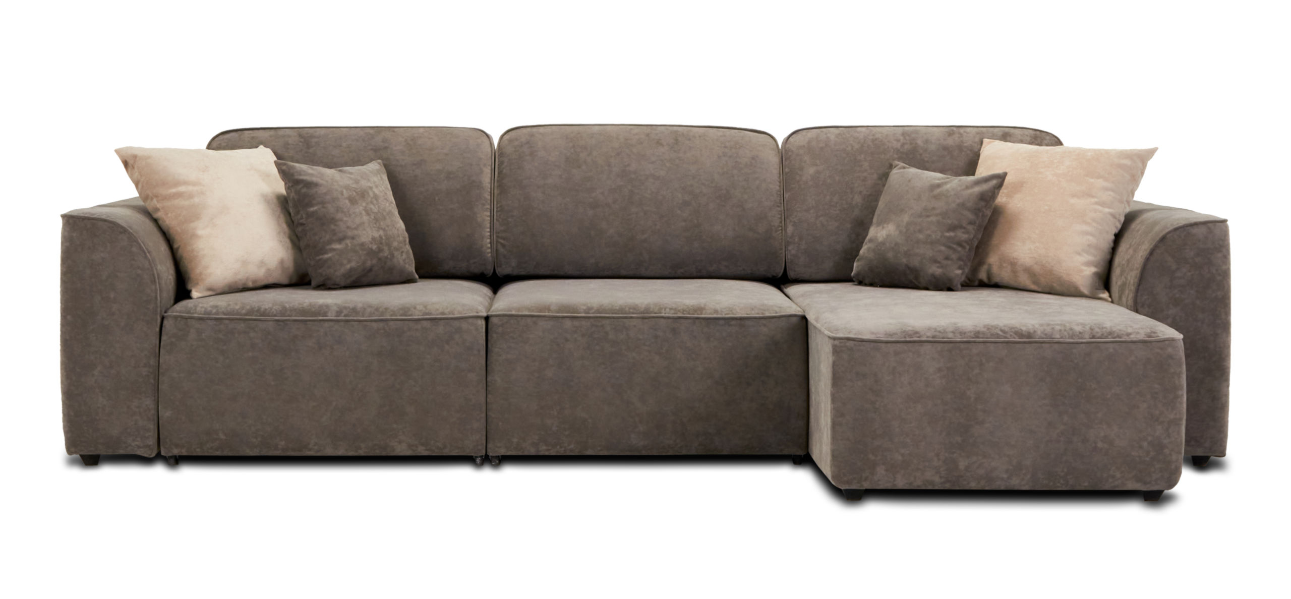 Угловой диван Кинг Велюр Роял тауп