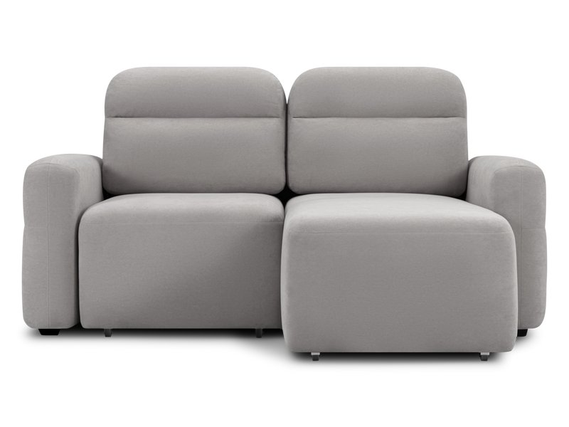 Диван угловой Вильен мини Велюр Светло-серый