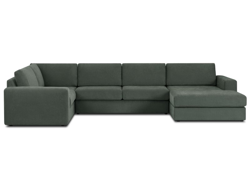 Диван угловой Вальтер-2 Шенилл Оливковый