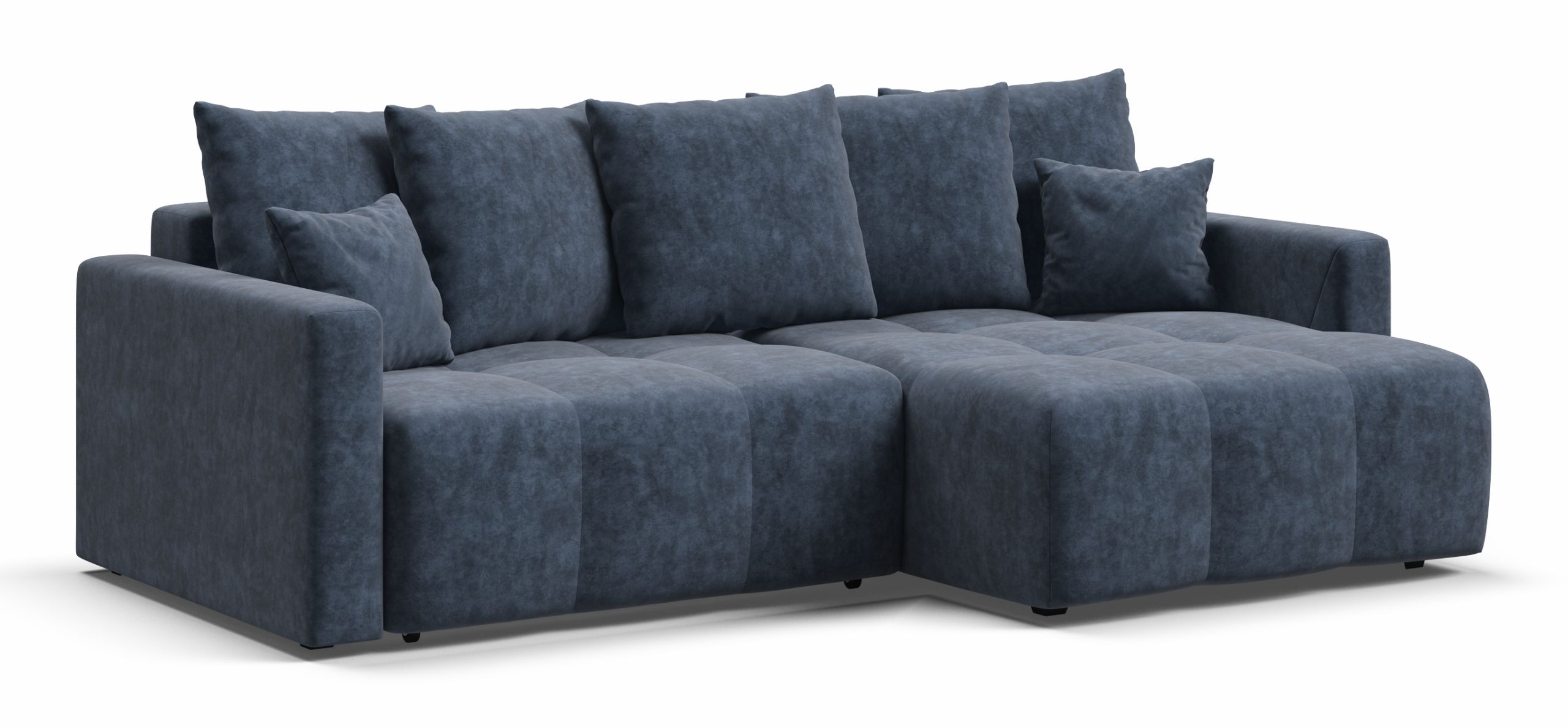 Угловой диван Босс Тренд Велюр Роял синий