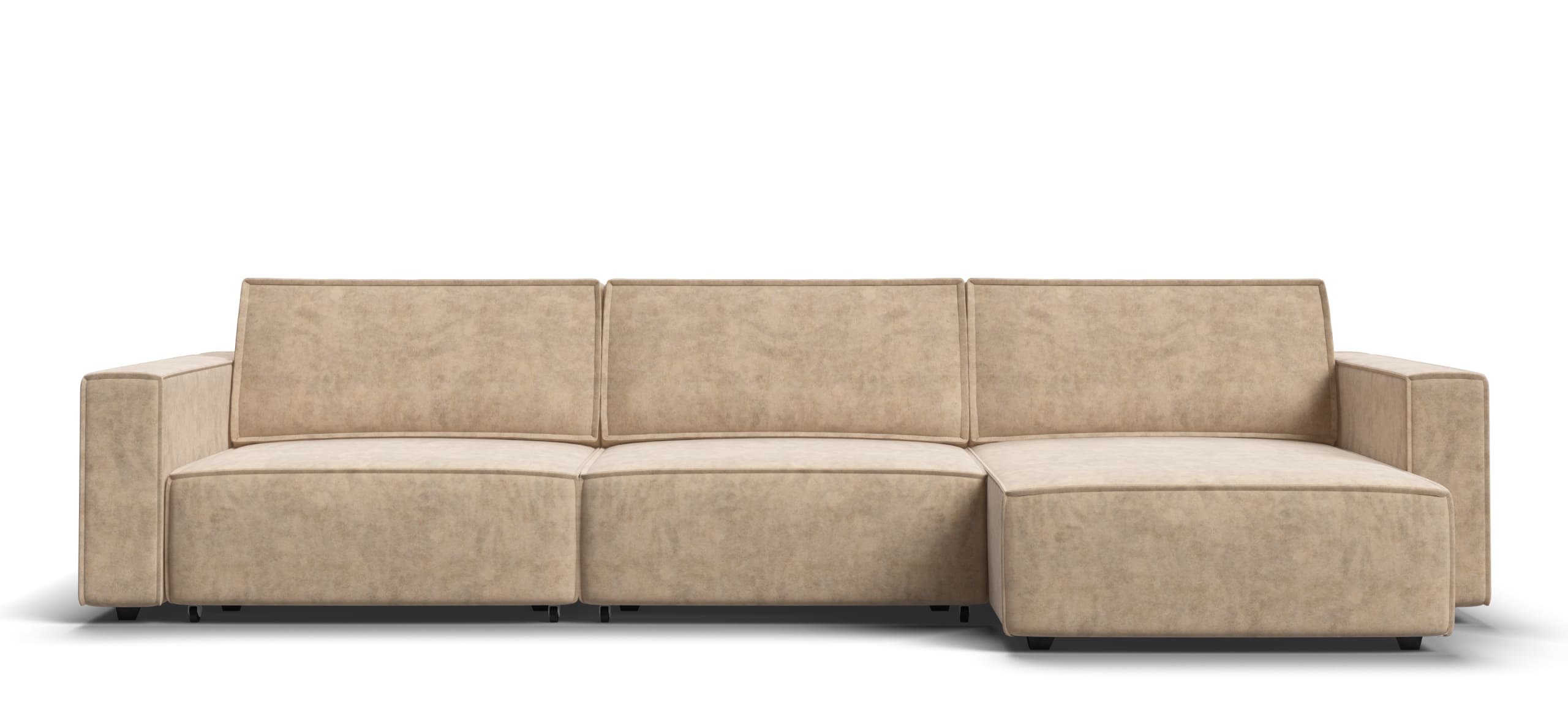 Угловой диван Босс Софт Модуль Макс Велюр Роял шампань