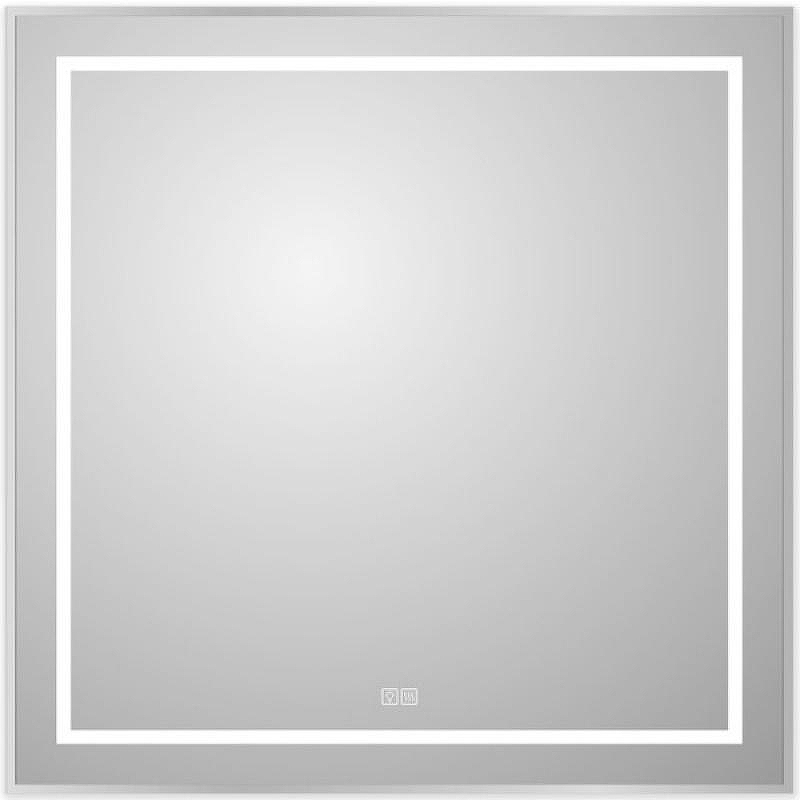 Зеркало BelBagno Kraft 90 SPC-KRAFT-900-800-LED-TCH-WARM с подсветкой Сатин с сенсорным выключателем и подогревом