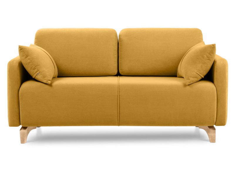 Диван прямой Льери Мини Велюр Горчичный