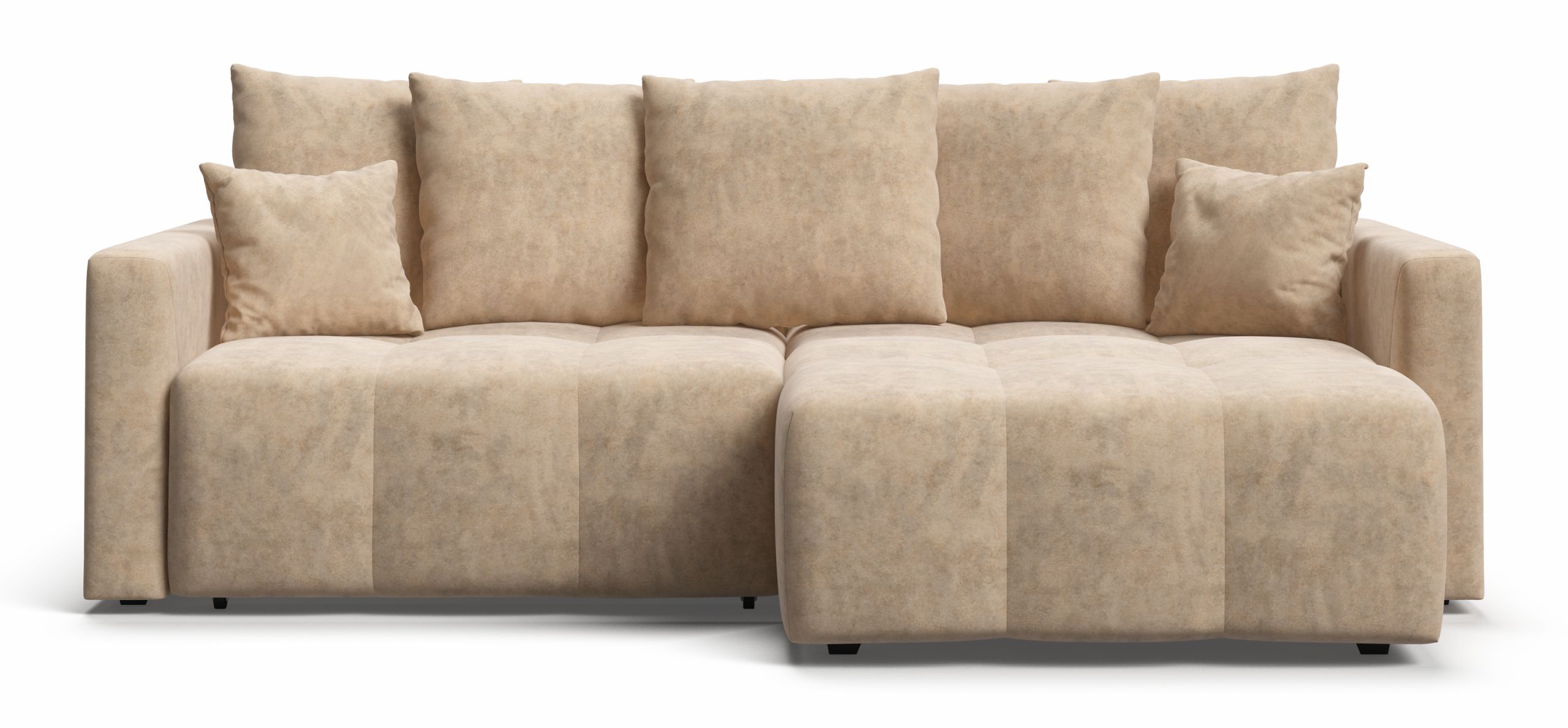 Угловой диван Босс Тренд Велюр Роял шампань