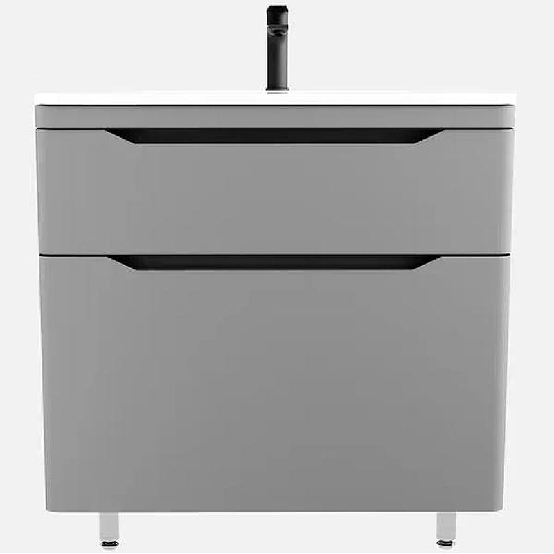 Тумба под раковину Style Line Марелла 80 Люкс Plus СС-00002403 Серый матовый антискрейтч