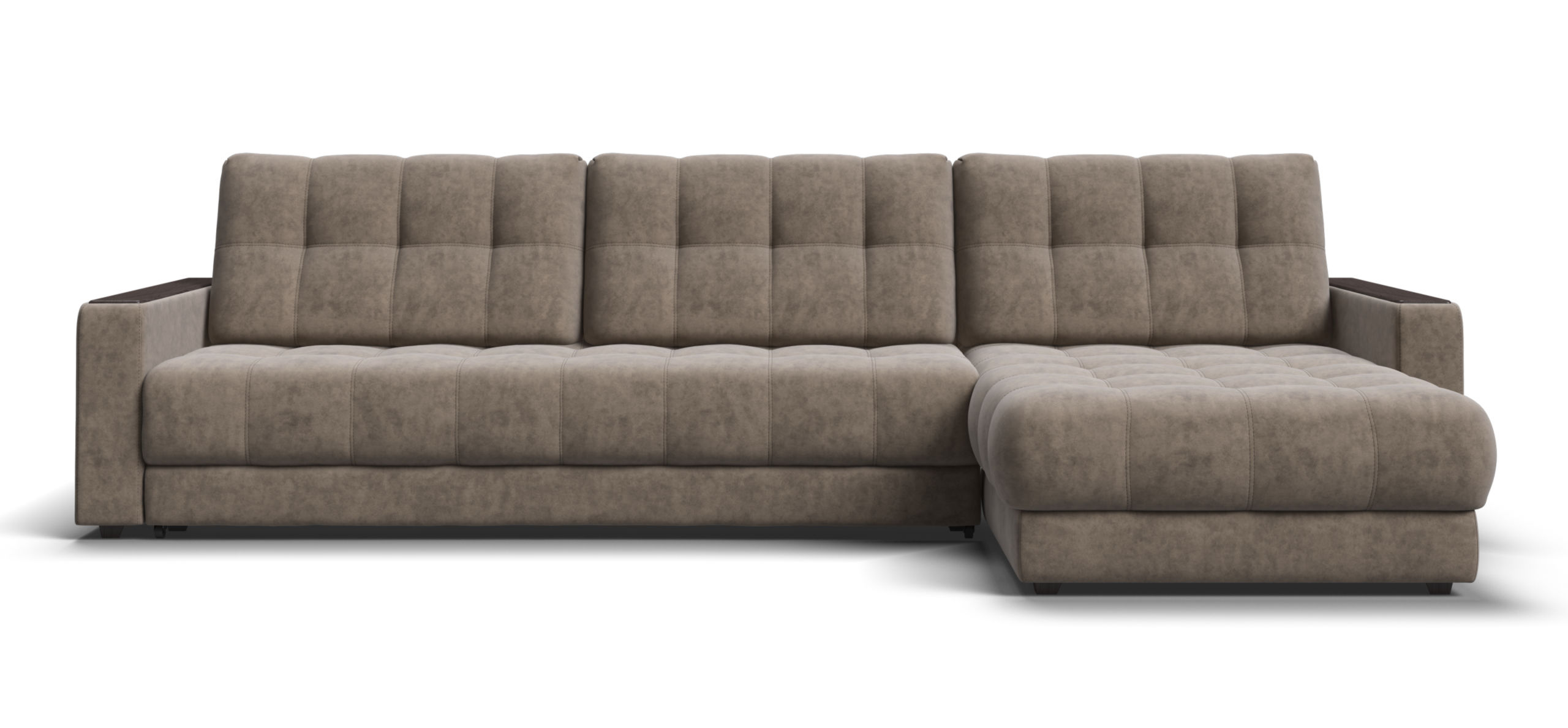 Угловой диван Босс Макс Велюр Роял тауп