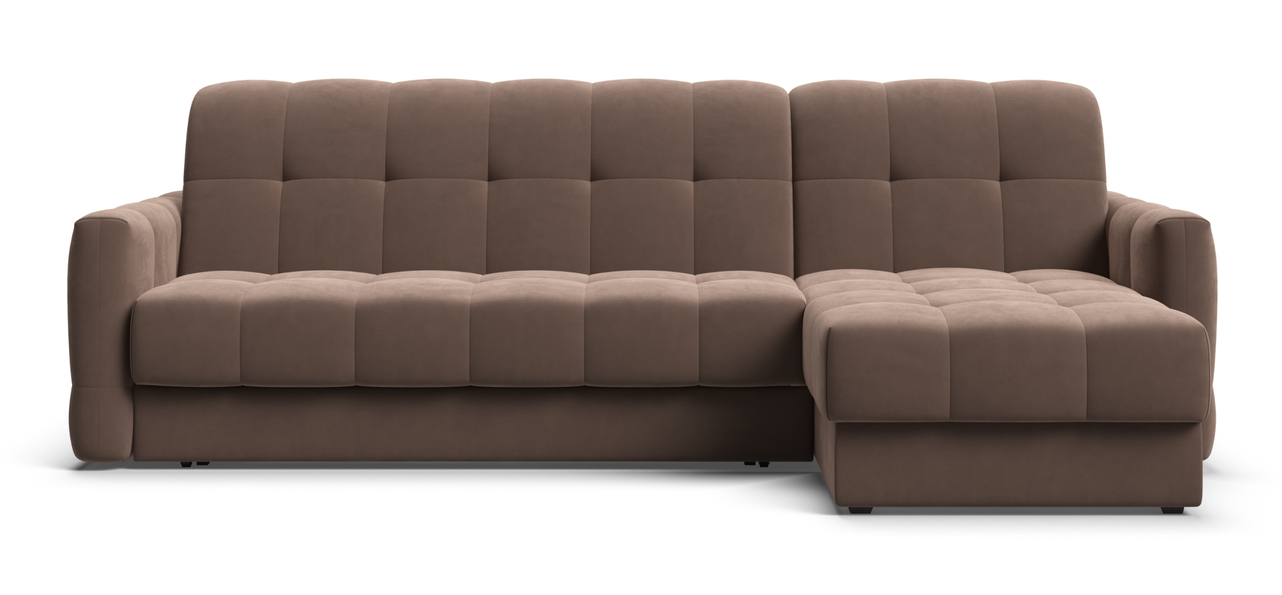 Угловой диван Босс Слип 160 Велюр Монолит мокко