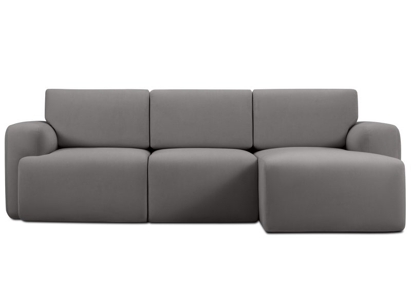 Диван угловой Бонент Велюр Серый