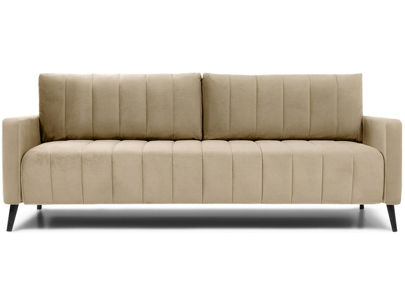 Диван прямой Маркфул Велюр Бежевый