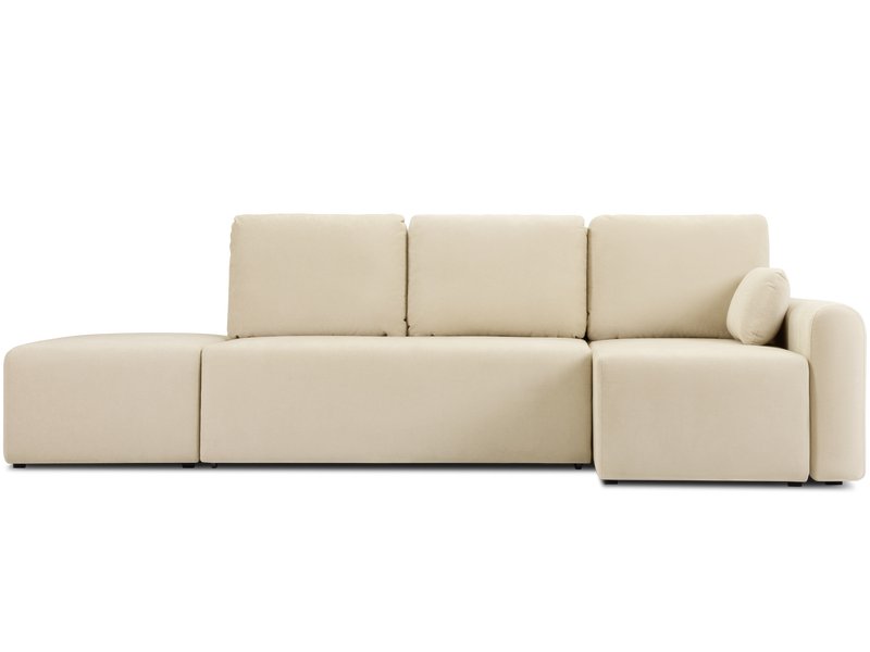 Диван угловой Кирмас-3 Шенилл Светло-бежевый