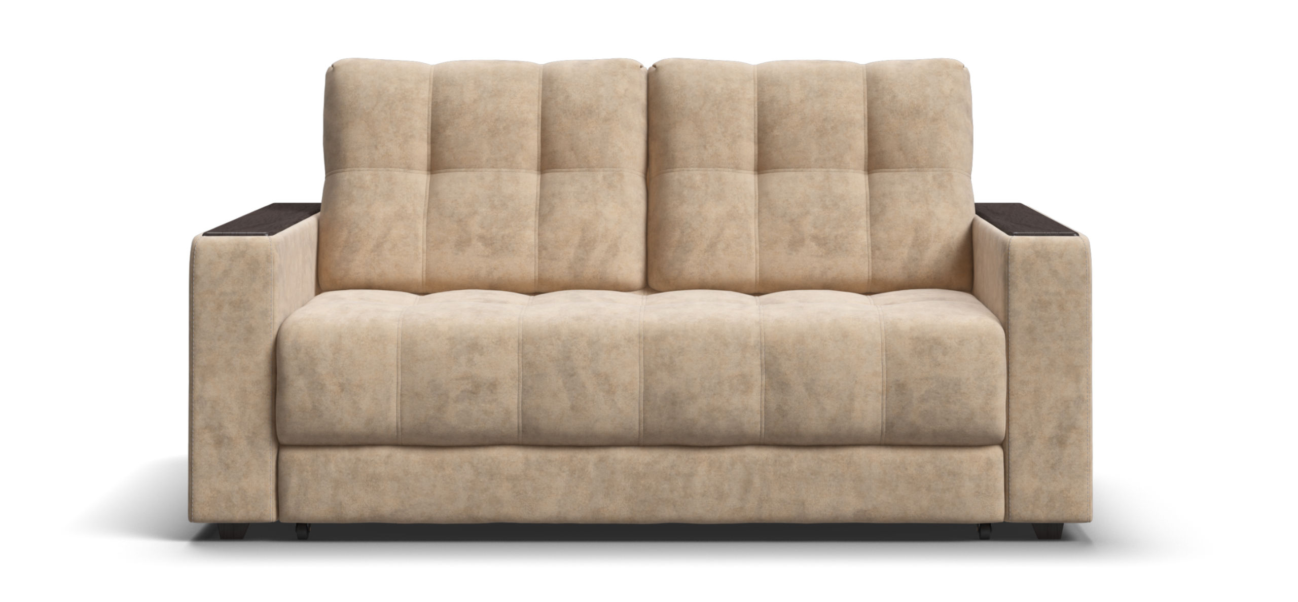 Диван Босс двухместный Велюр Роял шампань