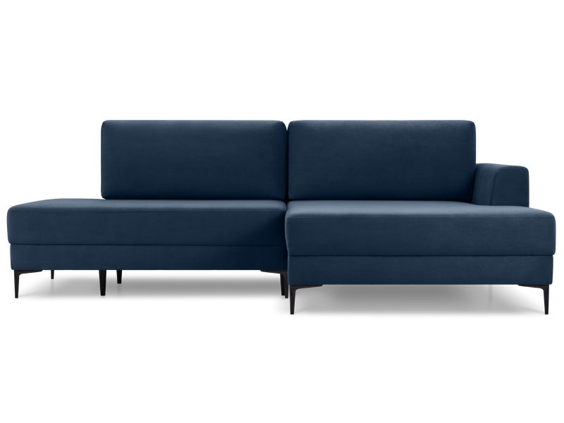 Диван угловой Эдвин Велюр Синий