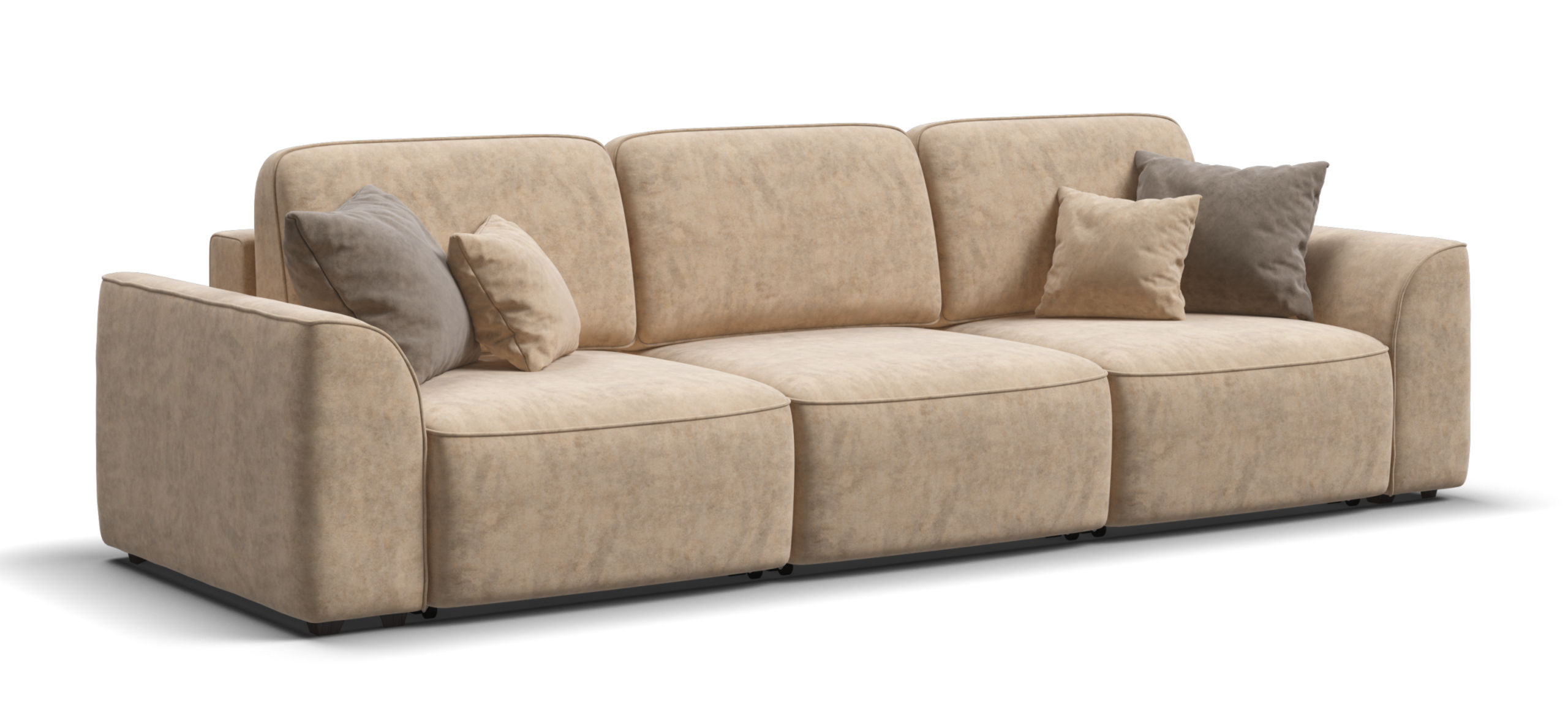 Диван Кинг Модуль Макс Велюр Роял шампань