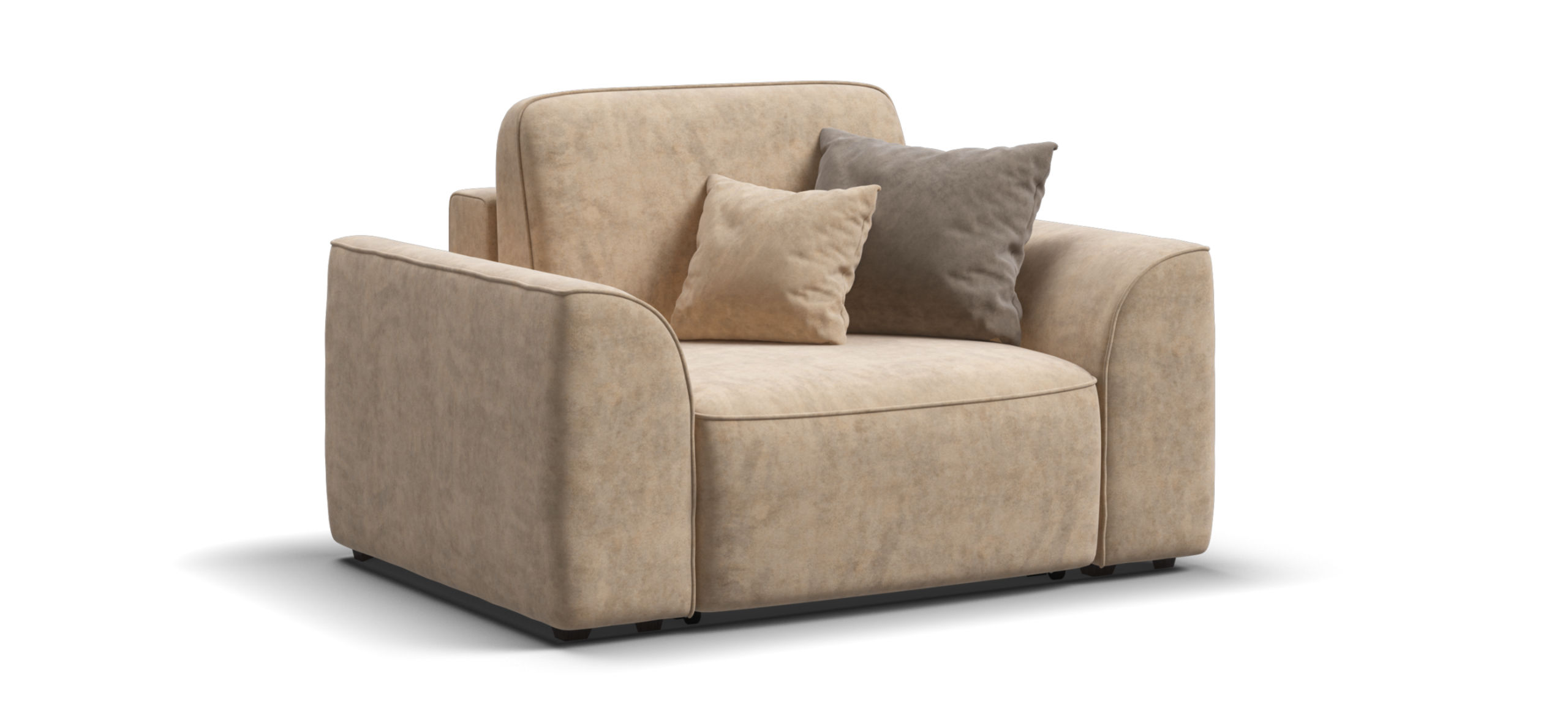 Кресло Кинг Модуль Велюр Роял шампань