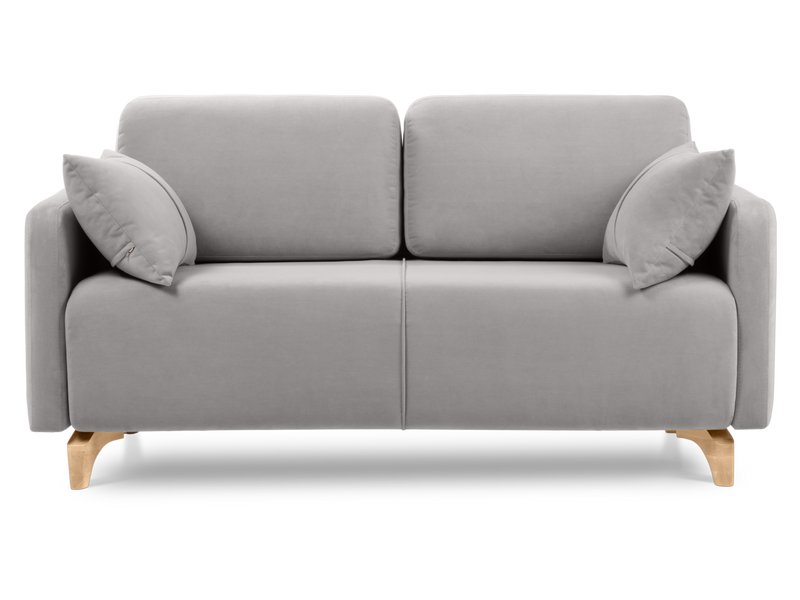 Диван прямой Льери Мини Велюр Светло-серый