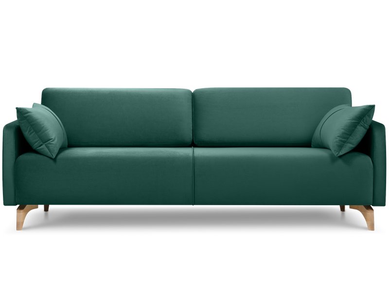 Диван прямой Льери Велюр Зеленый