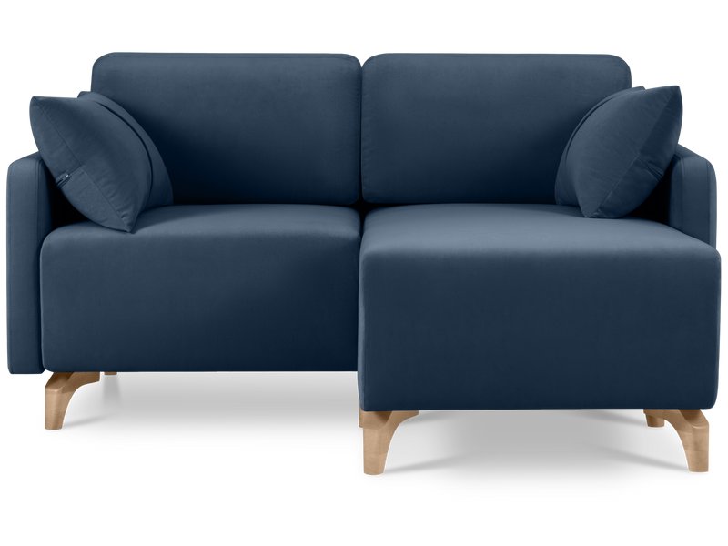 Диван угловой Льери Мини Велюр Синий