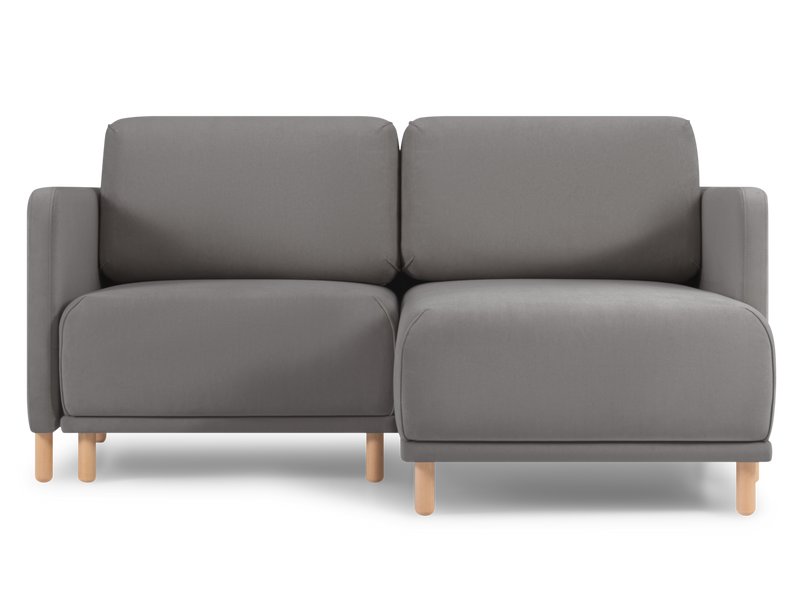 Диван угловой Нордика мини Велюр Серый