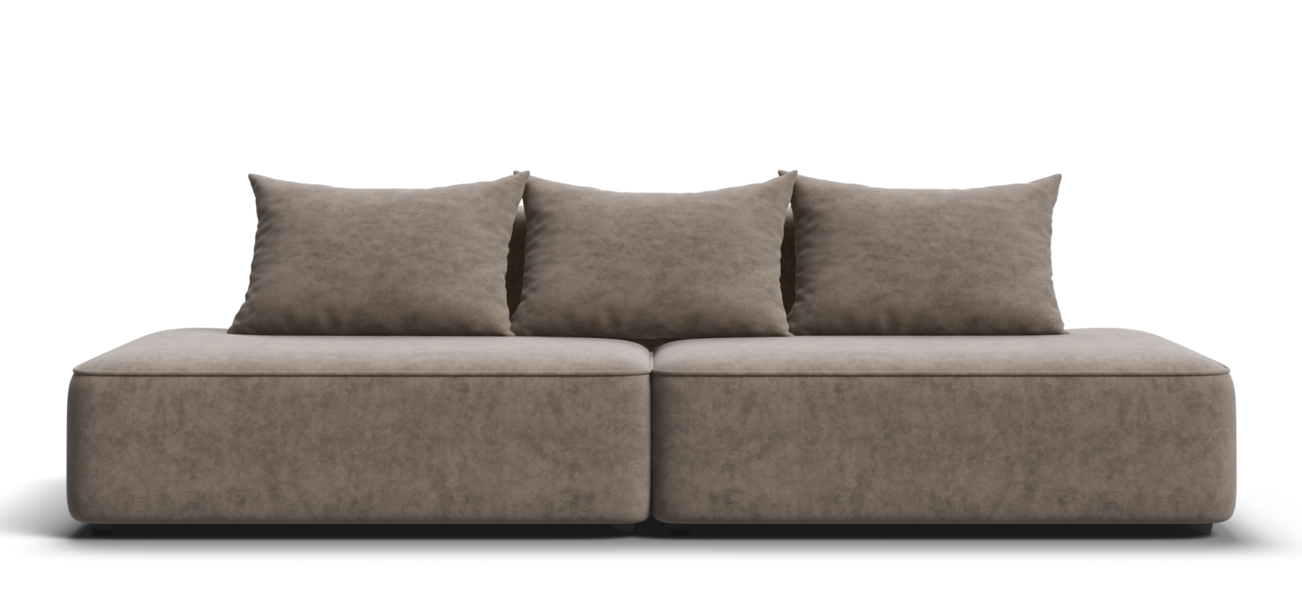 Диван Кинг Твин Велюр Роял тауп