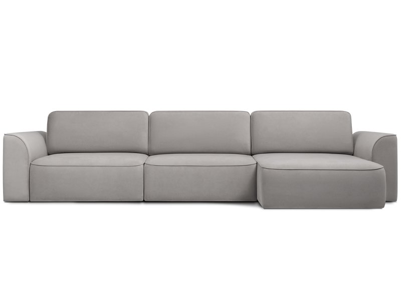 Диван угловой Спейс-2 Велюр Светло-серый