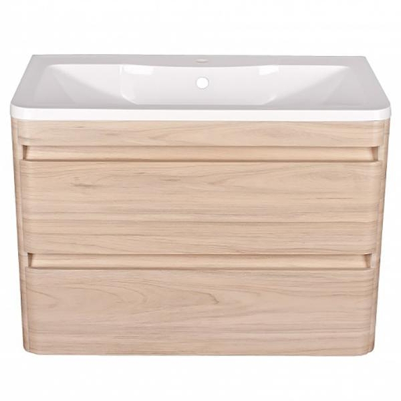 Тумба под раковину Style Line Атлантика Люкс Plus 60 СС-00002217 подвесная Ясень перламутр