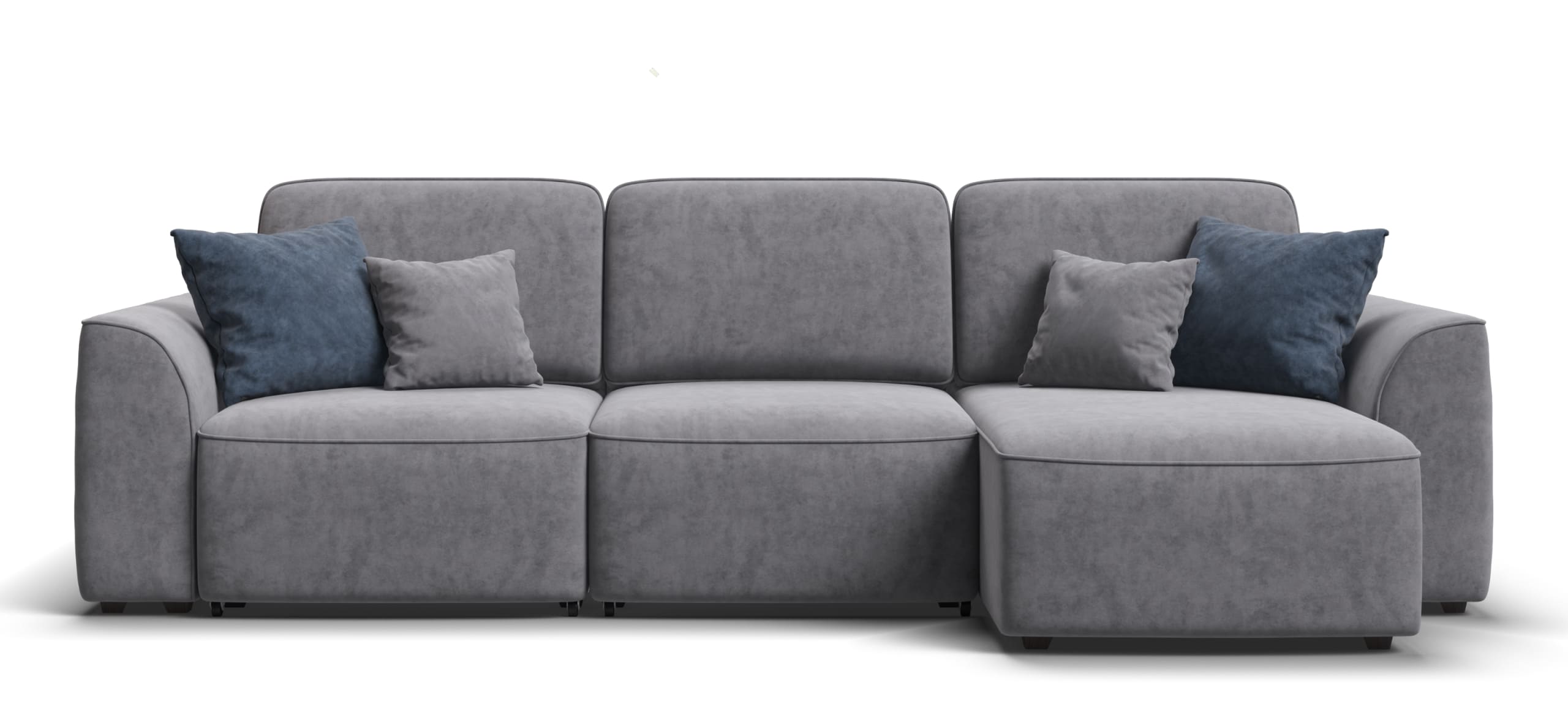 Угловой диван Кинг Велюр Роял агат