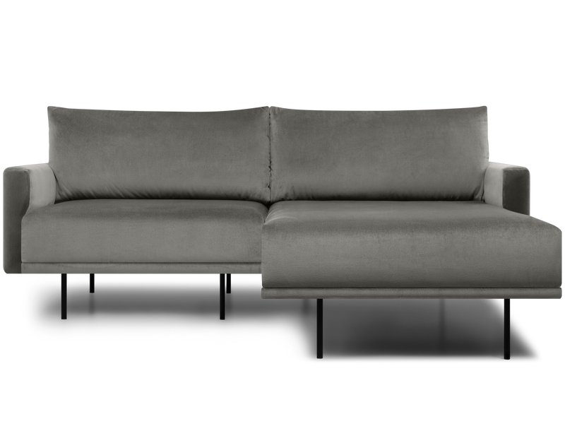 Диван угловой Мисл-1 Велюр Серый