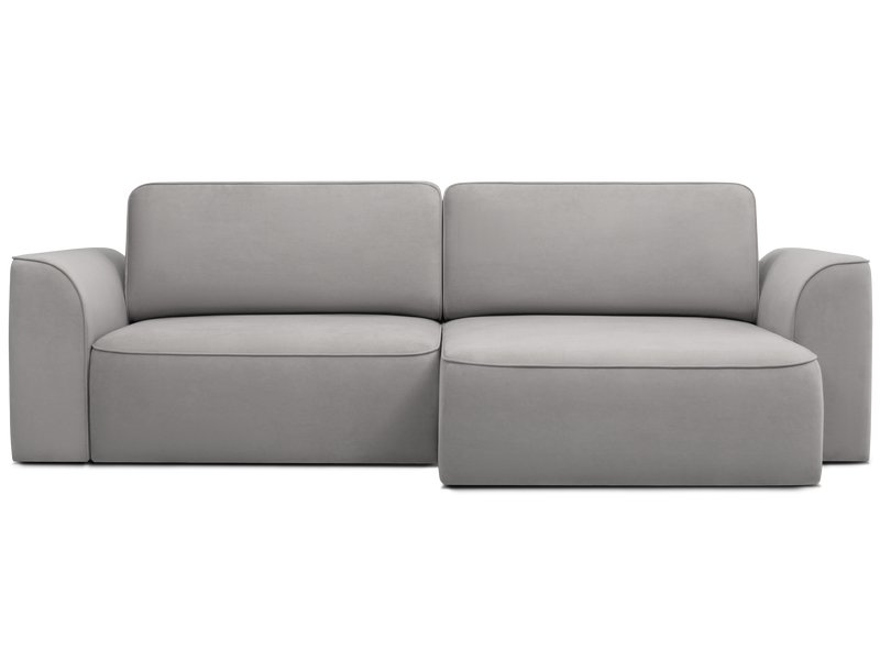 Диван угловой Спейс-1 Велюр Светло-серый