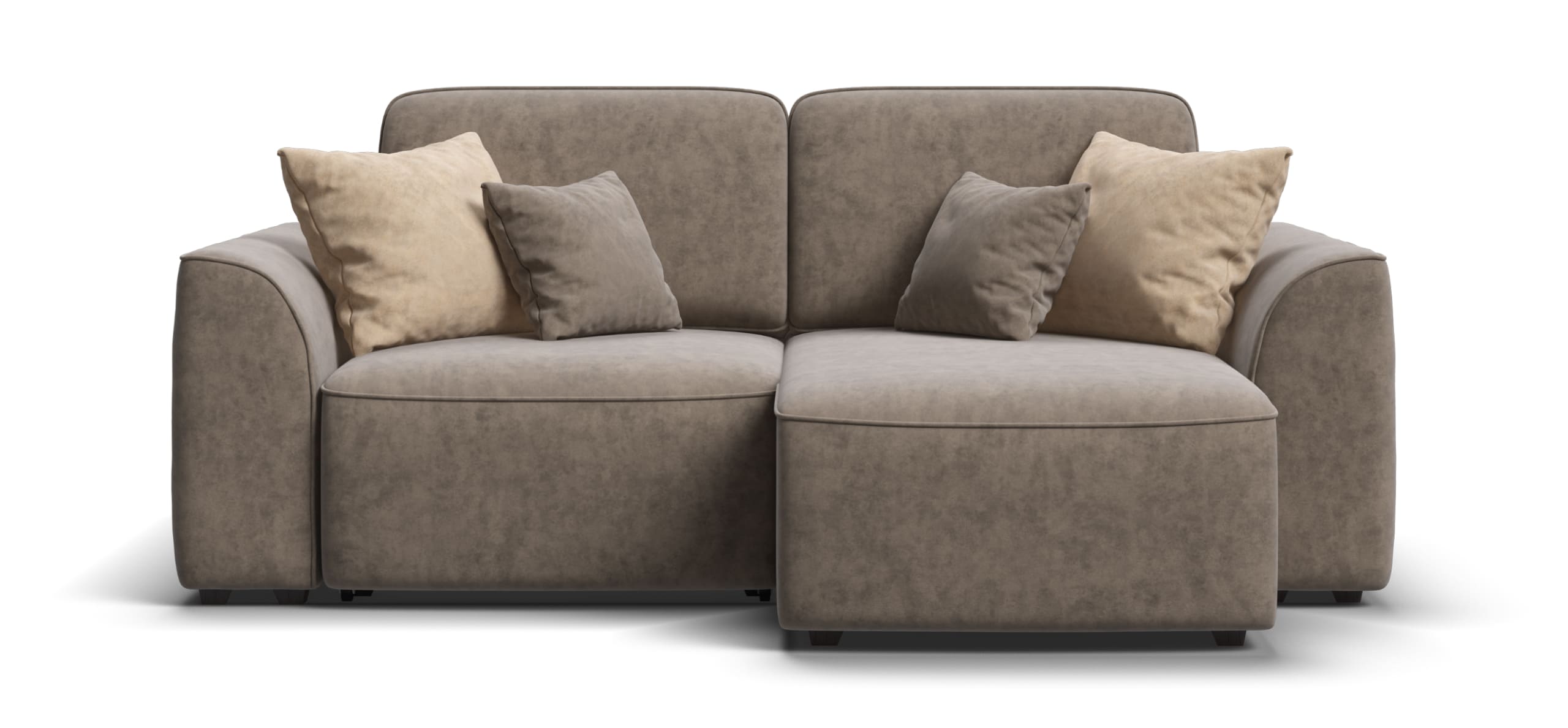 Угловой диван Кинг Модуль Велюр Роял тауп