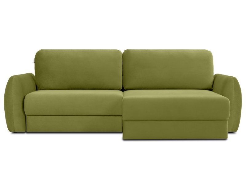 Диван угловой Биани-1 Велюр Оливковый