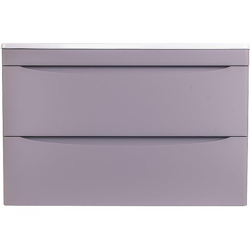 Тумба под раковину Style Line Бергамо мини 90 Люкс Plus СС-00002365 подвесная Серая антискрейч