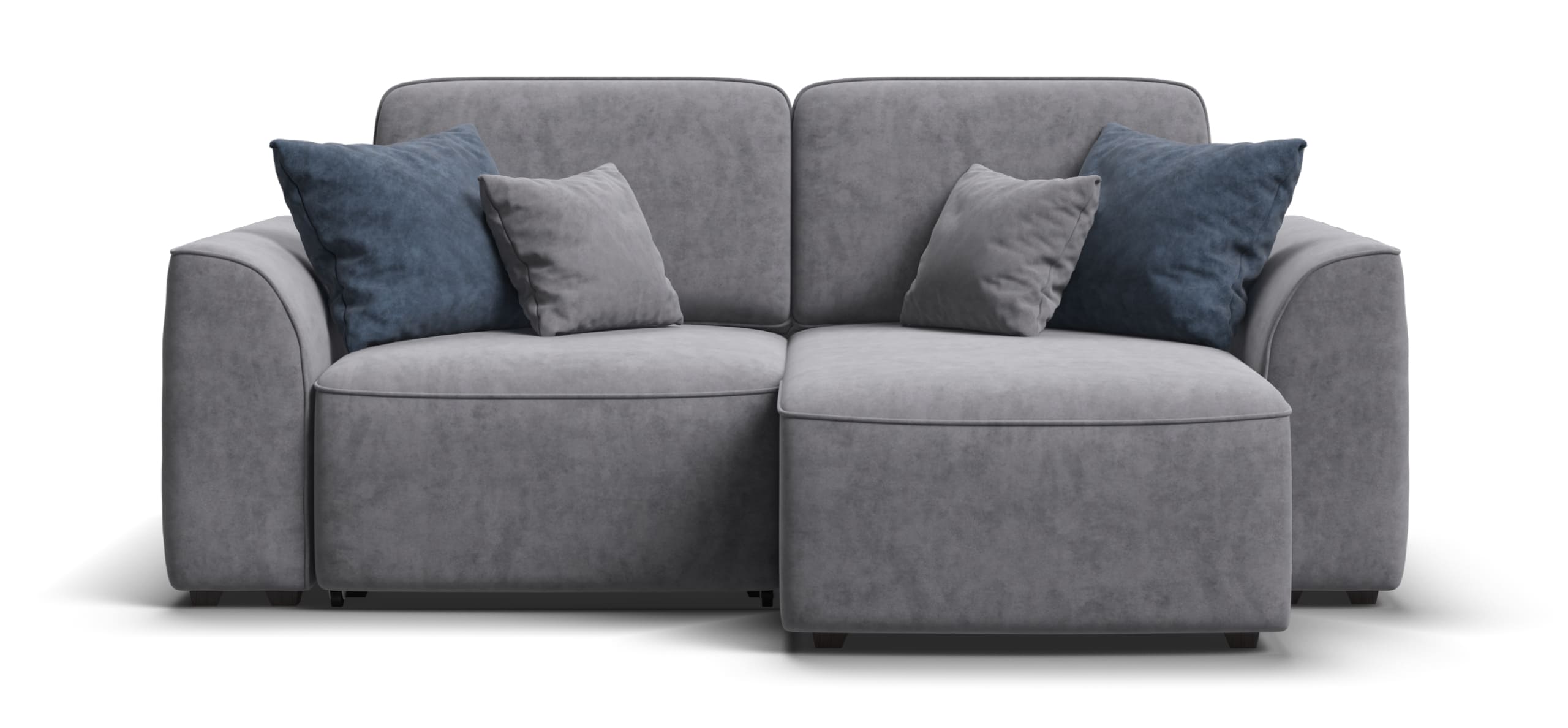 Угловой диван Кинг Модуль Велюр Роял агат