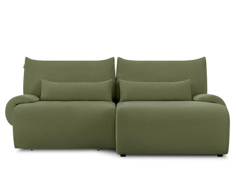 Диван угловой Аллаум Вельвет Оливковый