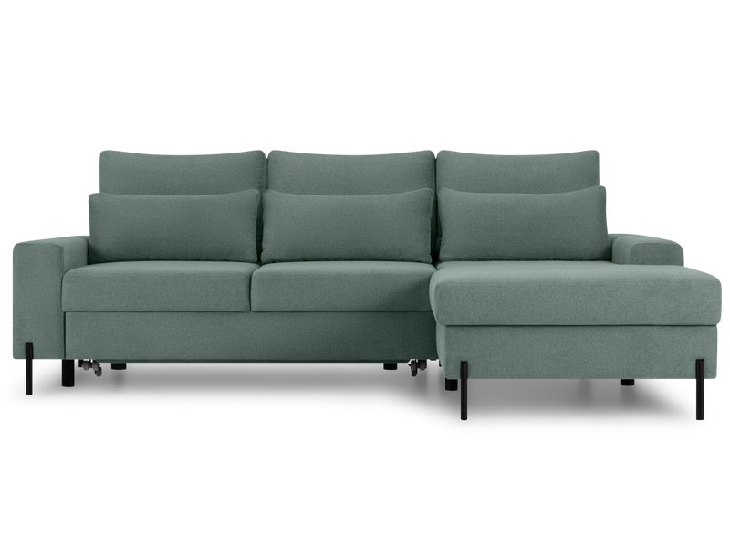 Диван угловой Харинг Шенилл Зелёный