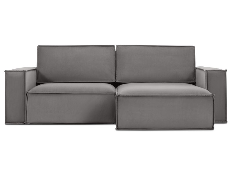 Диван угловой Эби-1 Велюр Серый