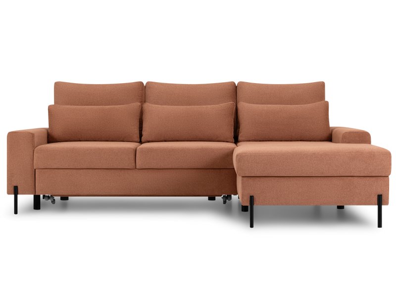 Диван угловой Харинг Шенилл Терракотвый