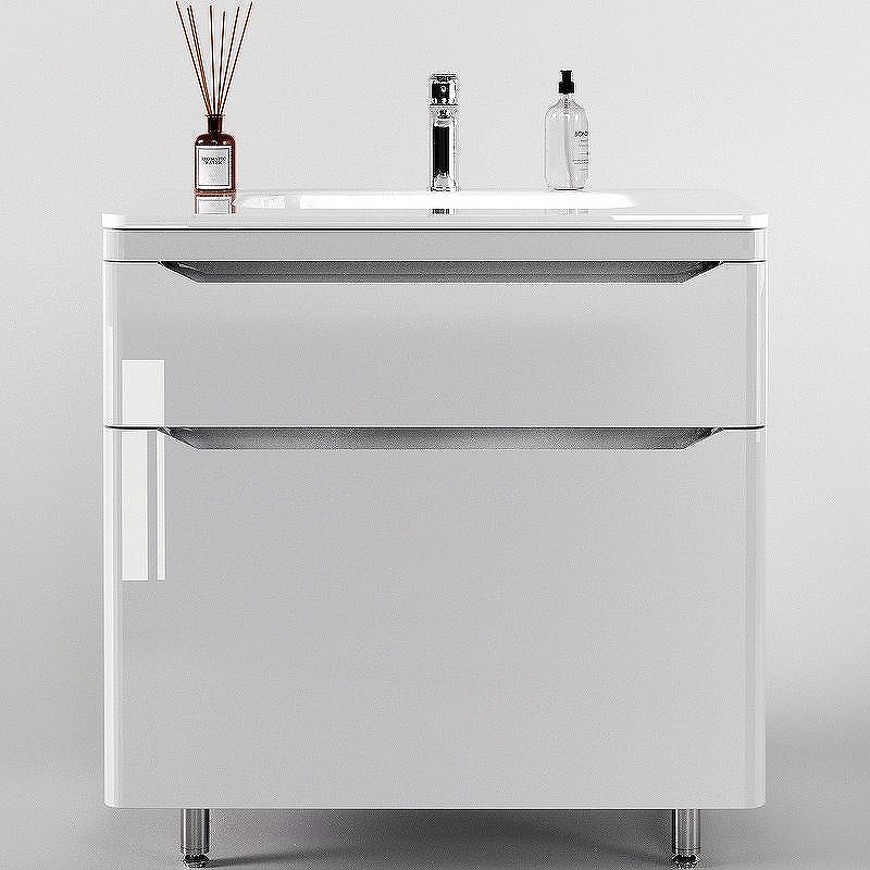 Тумба под раковину Style Line Марелла 80 Люкс Plus СС-00002402 Белый глянец антискрейтч