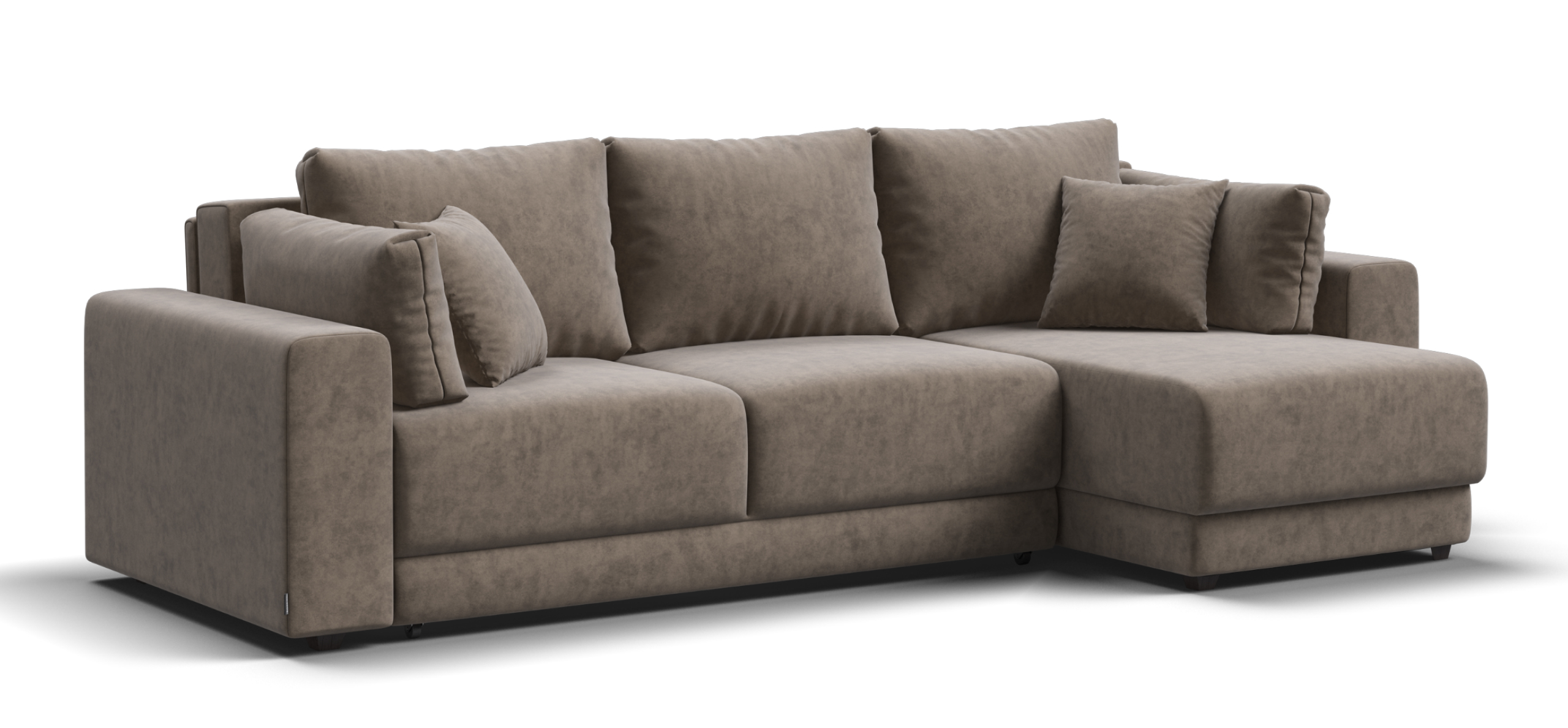 Угловой диван Босс Прайм ХЛ Велюр Роял тауп