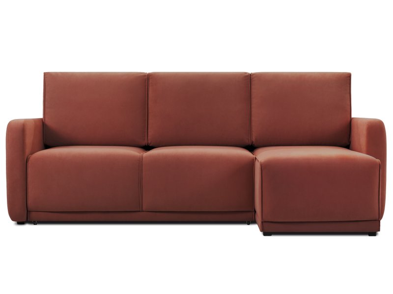 Диван угловой Виллес Велюр Терракотовый