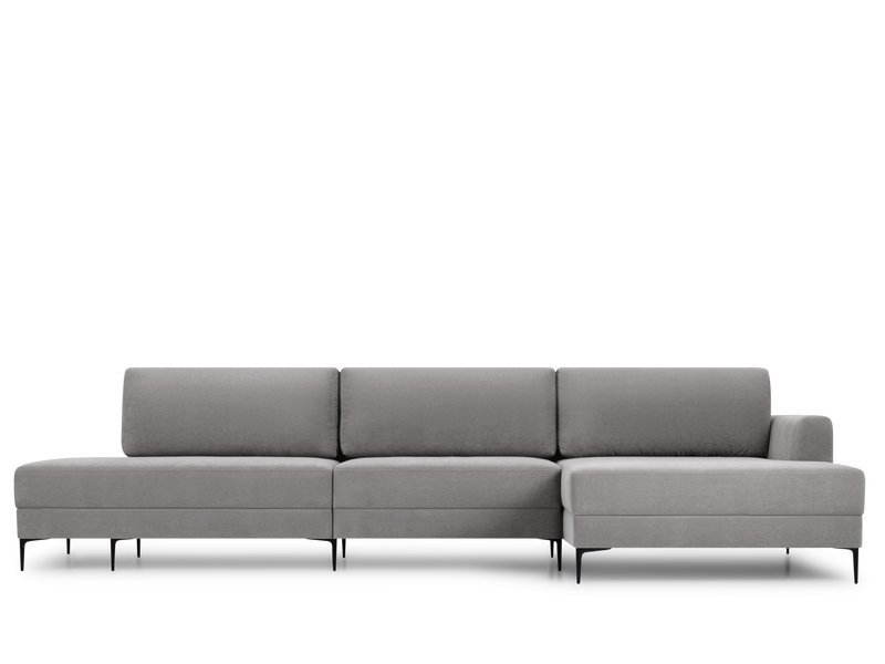 Диван угловой Эдвин-2 Велюр Светло-серый