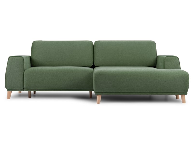 Диван угловой Ларонсо Шенилл Зеленый