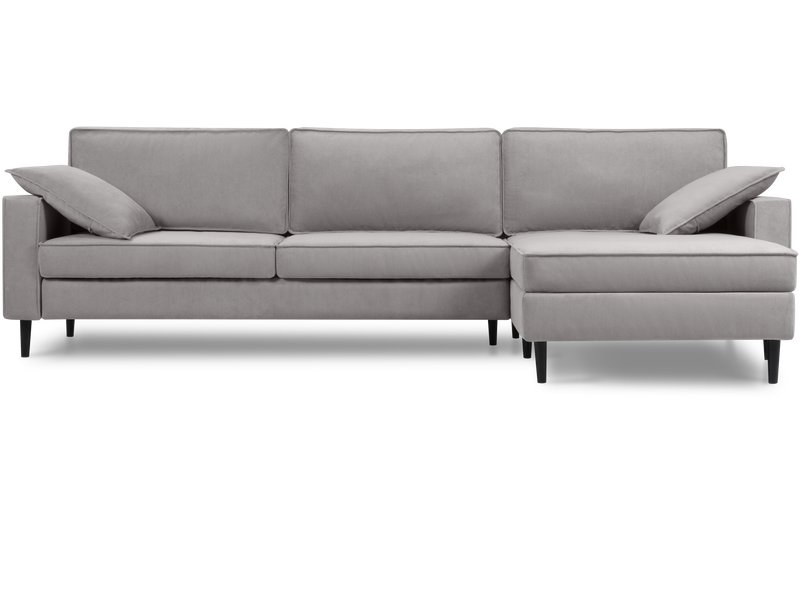 Диван угловой Дисент-2 Велюр Светло-серый