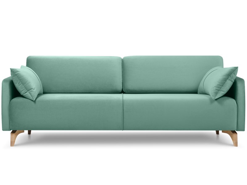 Диван прямой Льери Велюр Мятный