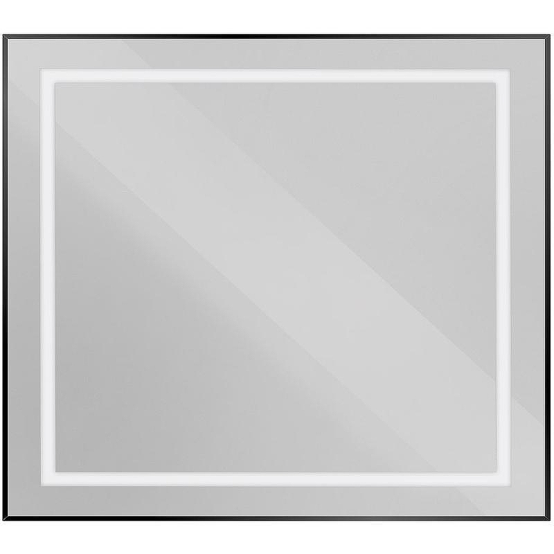 Зеркало BelBagno Kraft 90 SPC-KRAFT-900-800-SENS-NERO с подсветкой Черное с сенсорным выключателем