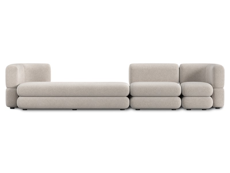 Диван модульный Брера 4 Букле Бежевый
