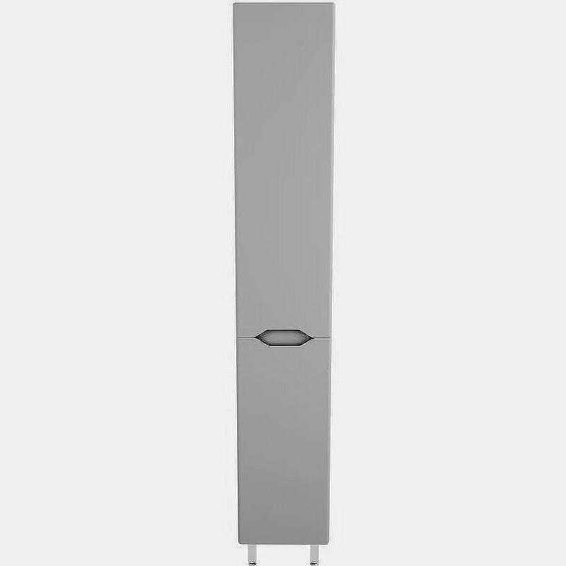 Шкаф пенал Style Line Марелла 30 L Люкс Plus СС-00002444 с бельевой корзиной Серый матовый антискрейтч